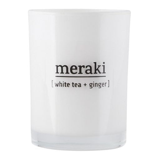 Meraki Duftlys Hvid te og Ingefær Large